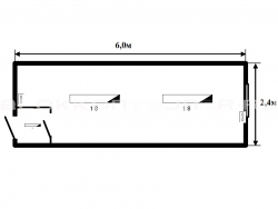 Блок-контейнер 6м жилой для строительных объектов в Архонской